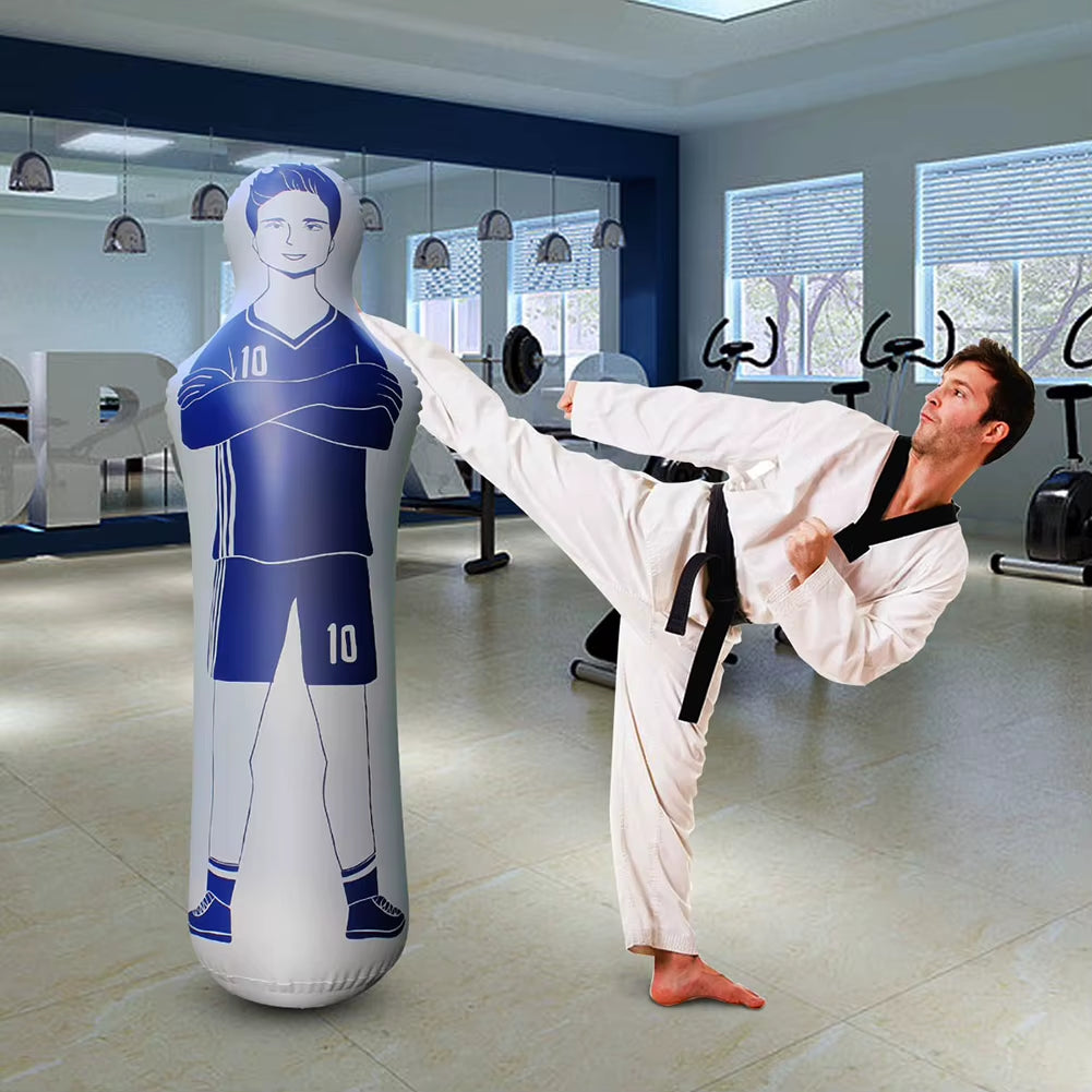 160Cm New PVC Adult Kids Inflatable Football Training Goal Air Soccer Training Dummy Tool Inflatable Practicing Mannequin Shield