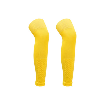 1Pair Football Sock Calf Sleeves Adult Knee Protection Sports Socks High Tube Breathable Soccer Leg Warmers Shin Guard