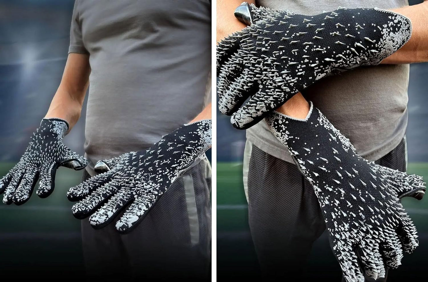 Professional Soccer Goalkeeper Gloves for Youth and Adults - Enhanced Grip, Full Finger Design, and Breathable Mesh for Optimal Hand Protection