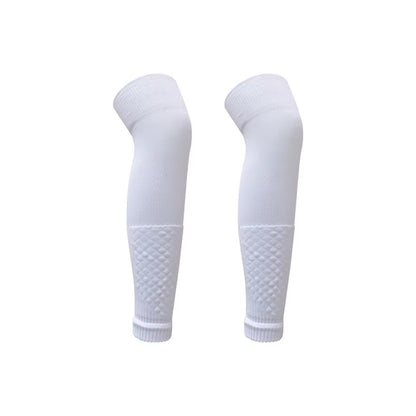 1Pair Football Sock Calf Sleeves Adult Knee Protection Sports Socks High Tube Breathable Soccer Leg Warmers Shin Guard