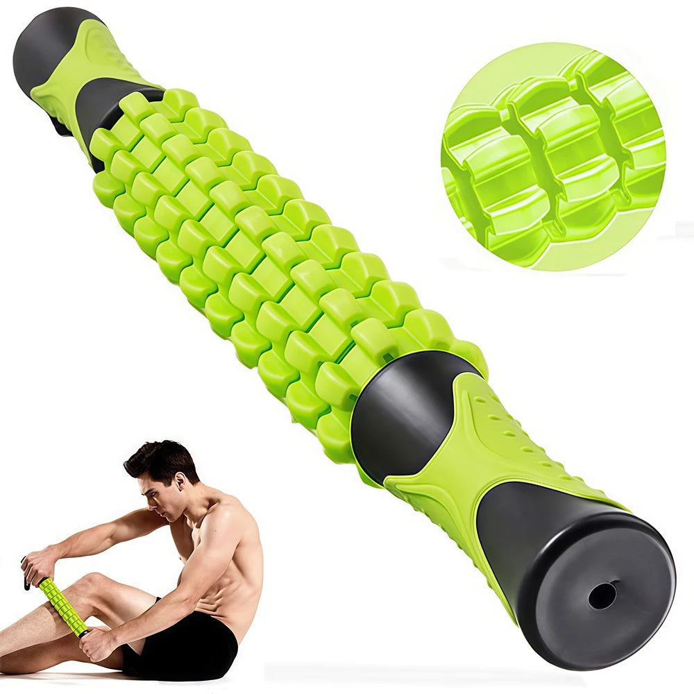 Muscle Roller Massage Stick for Athletes, Body Massager Soreness, Cramping Pain Tightness Relief Helps Legs Back Recovery Tools