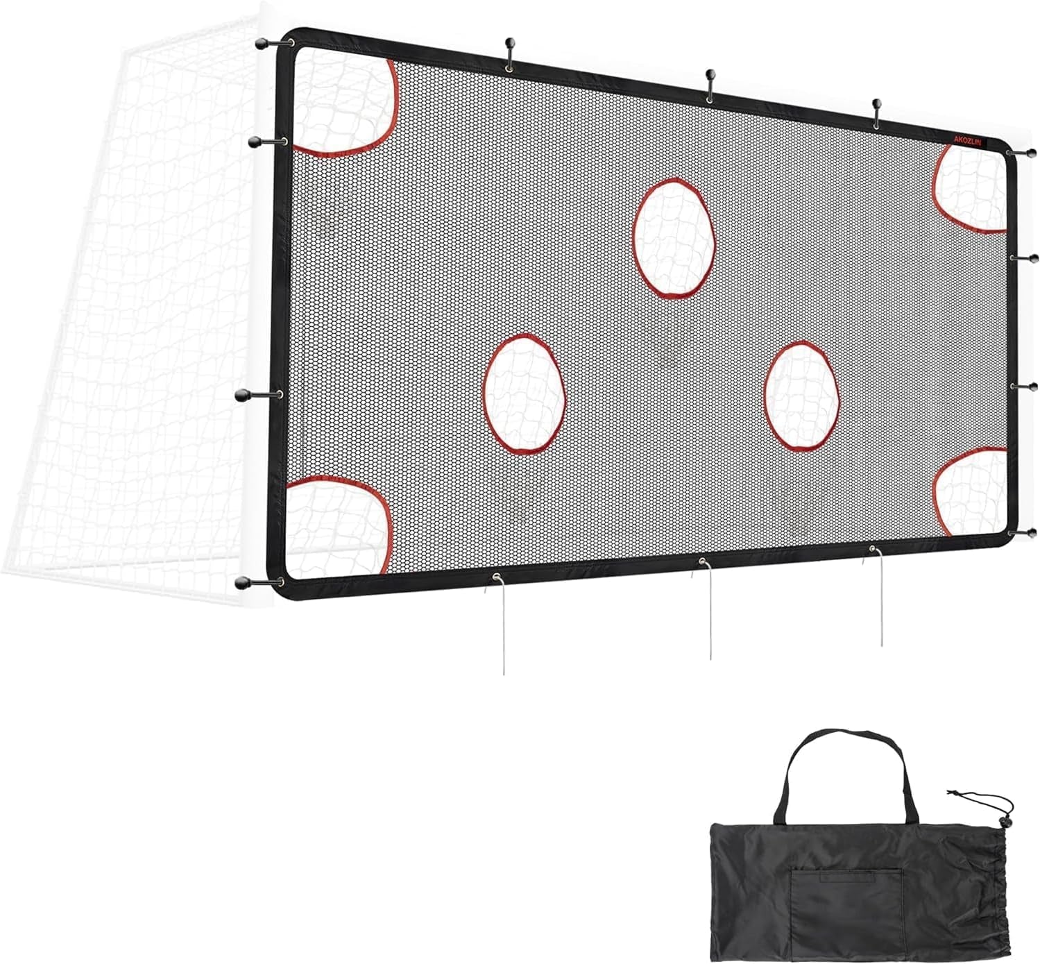 Soccer Goal Target Net - Training Aid with 7 Scoring Zones for Enhanced Soccer Shooting Practice (Net Only)