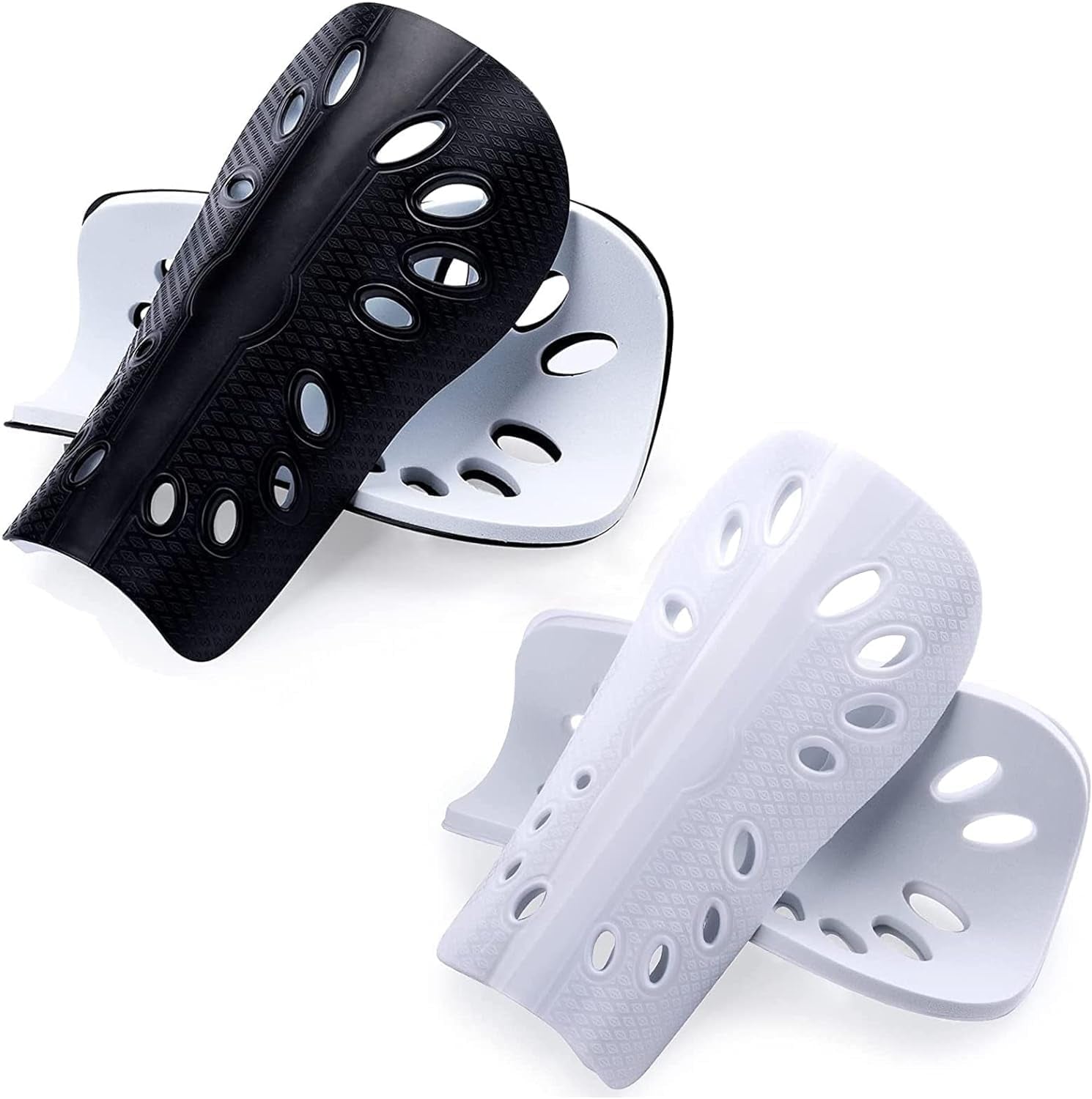 Professional Soccer Shin Guards - 2 Pairs of Lightweight and Breathable Calf Protective Gear for Adults and Youth
