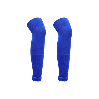 1Pair Football Sock Calf Sleeves Adult Knee Protection Sports Socks High Tube Breathable Soccer Leg Warmers Shin Guard