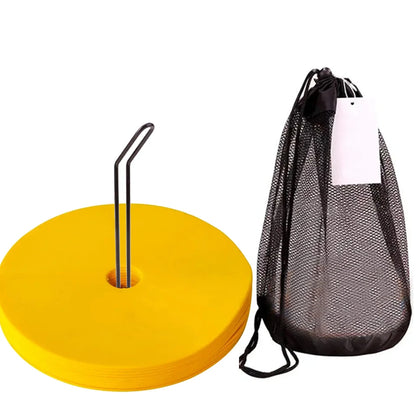 10Pcs Soccer Flat Cones Marker Disc High Quality Football Basketball Training Aids Sports Training Equipment Accessories