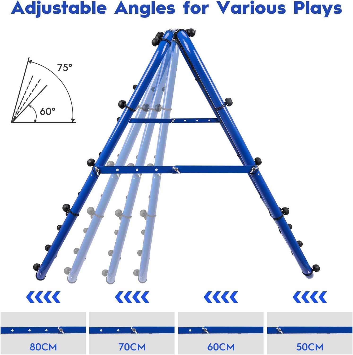 Adjustable Dual-Sided Rebounder Net with Target for Football, Baseball, Tennis, and Rugby - Durable Steel Frame Training Equipment