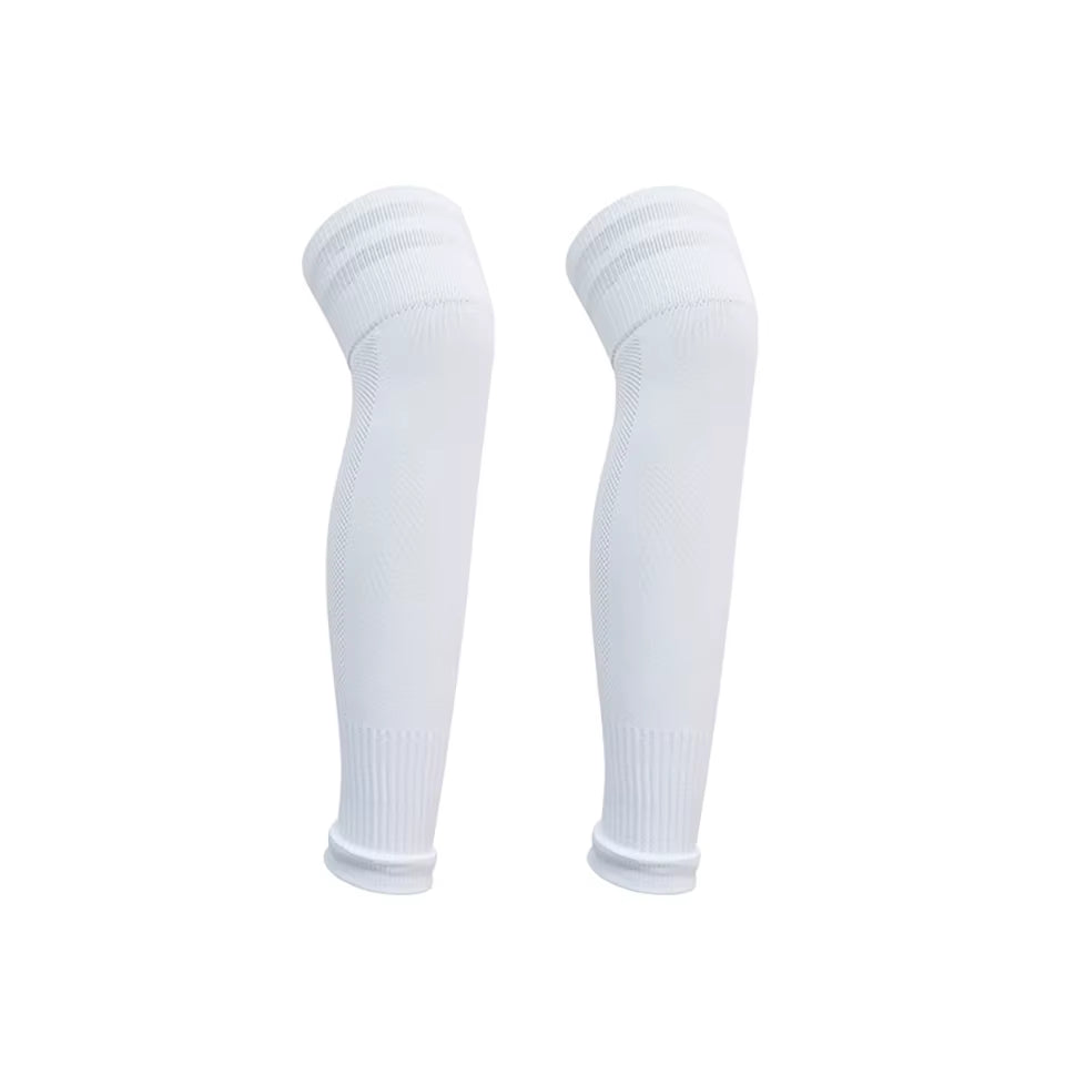 1Pair Football Sock Calf Sleeves Adult Knee Protection Sports Socks High Tube Breathable Soccer Leg Warmers Shin Guard