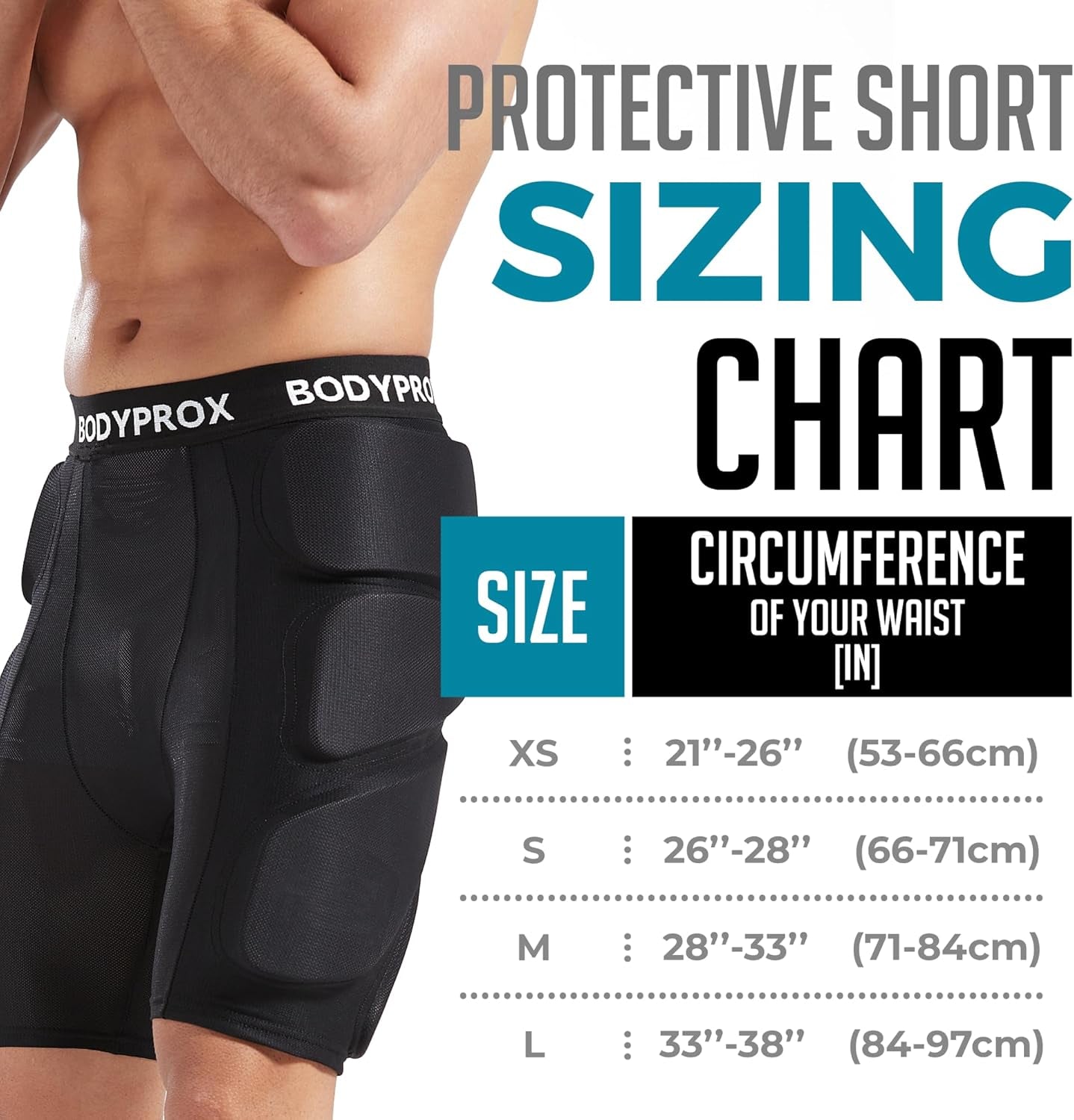 Protective Padded Shorts for Snowboarding, Skateboarding, and Skiing - 3D Hip, Butt, and Tailbone Protection