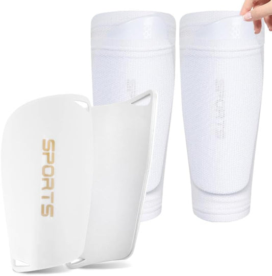 Ueiiee Soccer Shin Guards with EVA Cushion Protection - Shin Pads and Sleeves for Enhanced Safety in Football Games
