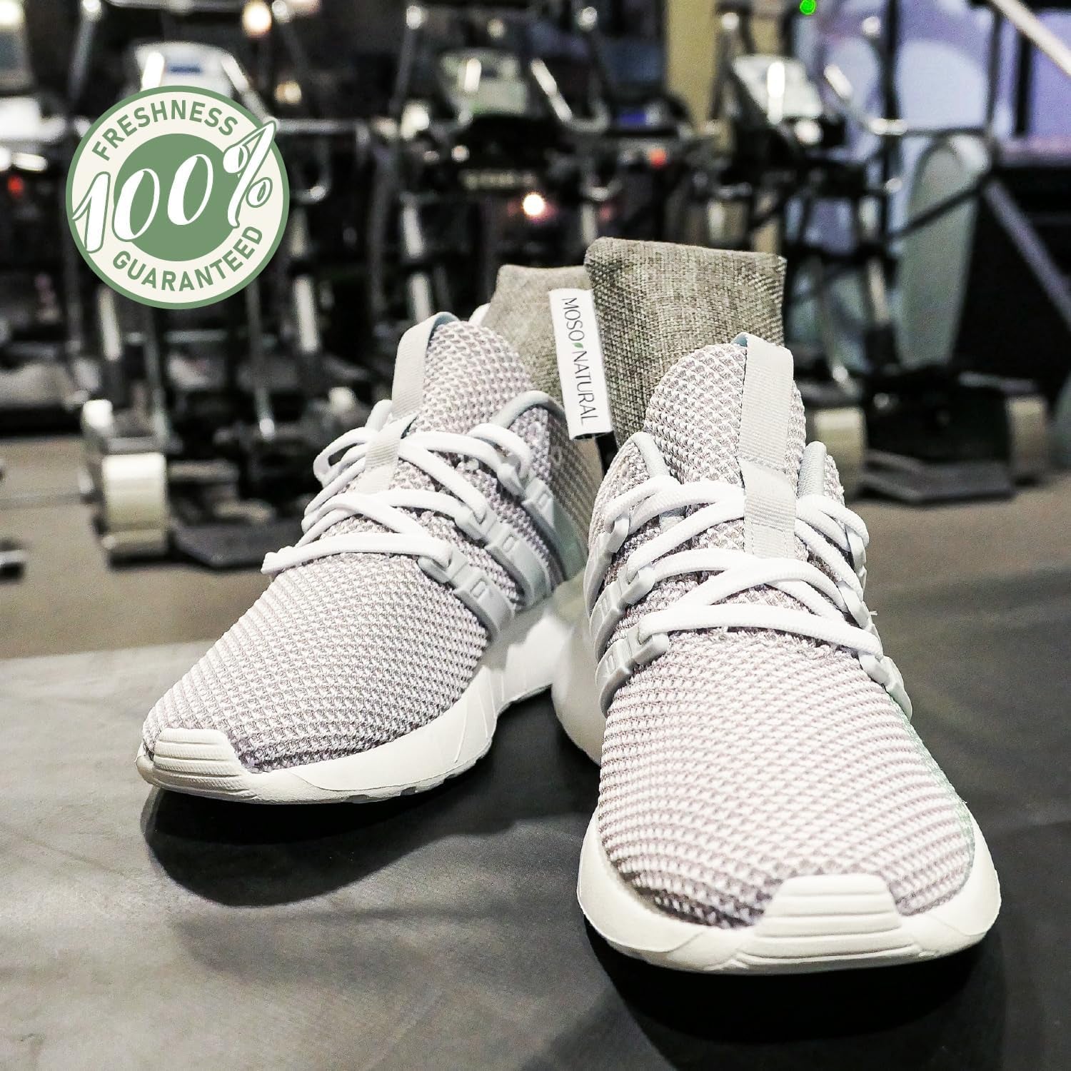 Charcoal Shoe Deodorizer Inserts | Unscented Odor Absorbers for Footwear and Gym Bags | Air Purifying Bags (Set of Two)