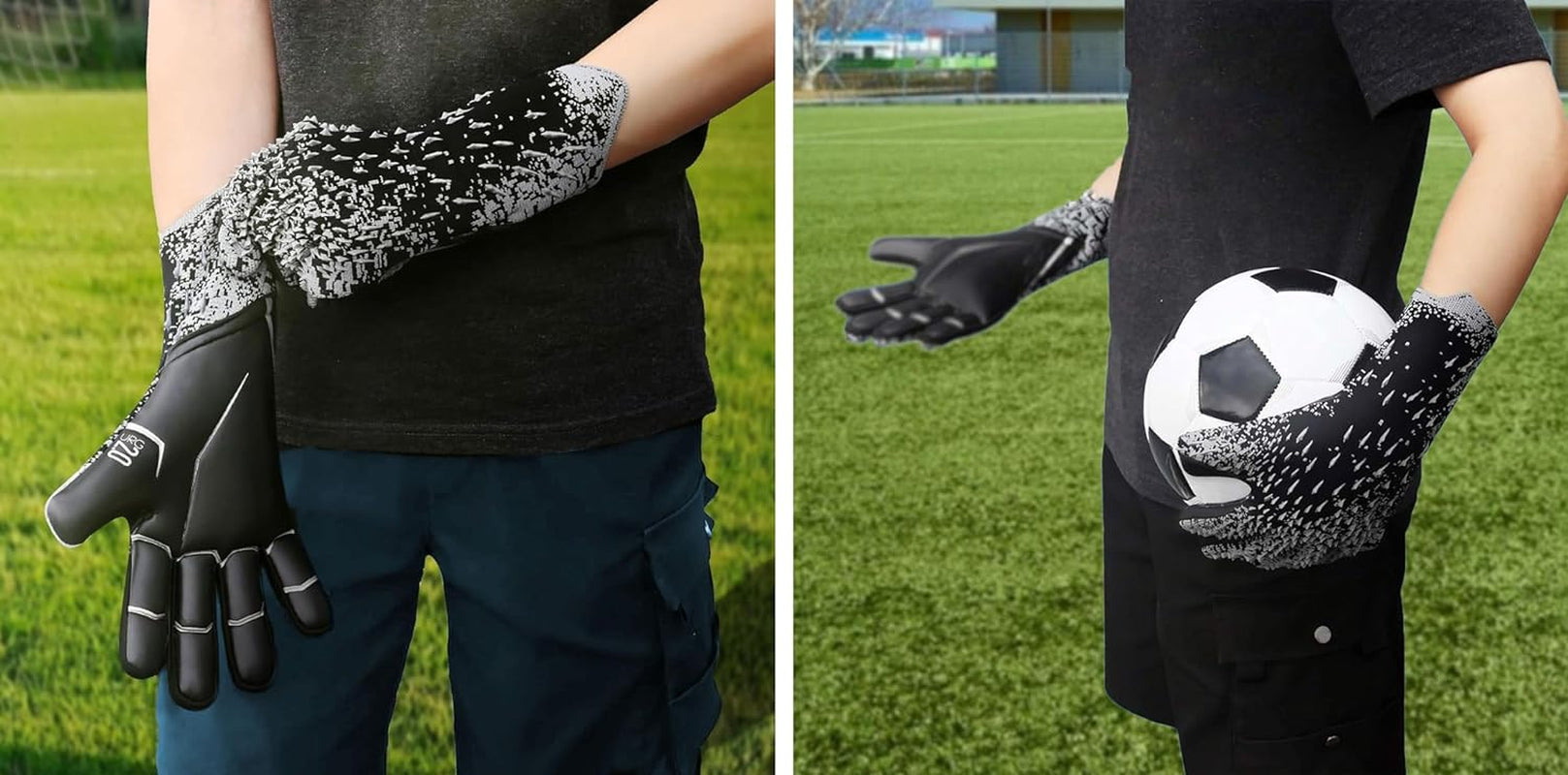 Professional Soccer Goalkeeper Gloves for Youth and Adults - Enhanced Grip, Full Finger Design, and Breathable Mesh for Optimal Hand Protection