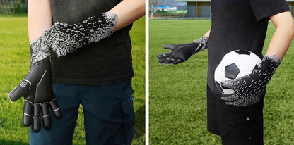 Professional Soccer Goalkeeper Gloves for Youth and Adults - Enhanced Grip, Full Finger Design, and Breathable Mesh for Optimal Hand Protection