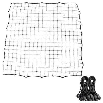 Soccer Rebounder Net with 20 Elastic Ropes Soccer Bounce Back Net Rebound Net Training Aid for Kids Teens & Adults