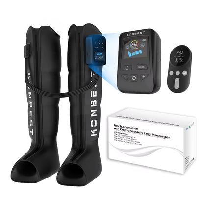 Leg Massager Air Pneumatic Compression Boots Athlete Pump Controller 240Mmhg Dropship Therapeutic Leg Recovery Massage Machine