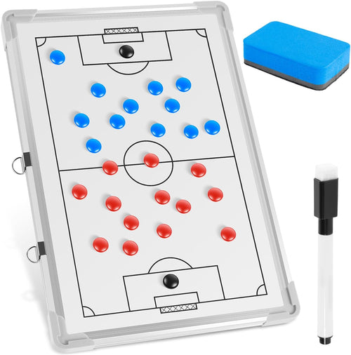 Soccer Coaching Tactical Board — Magnetic Dry-Erase Clipboard with Pen