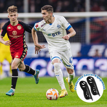 Professional Soccer Shin Guards - 2 Pairs of Lightweight and Breathable Calf Protective Gear for Adults and Youth