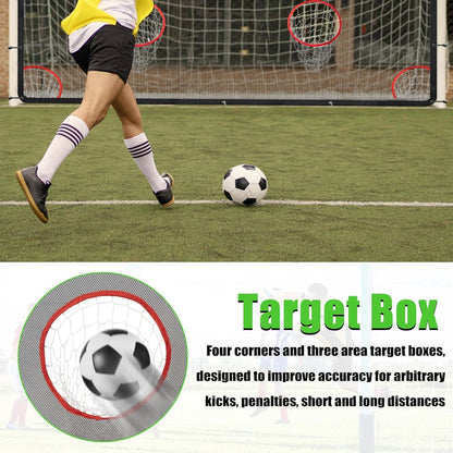 Soccer Goal Target Net - Training Aid with 7 Scoring Zones for Enhanced Soccer Shooting Practice (Net Only)