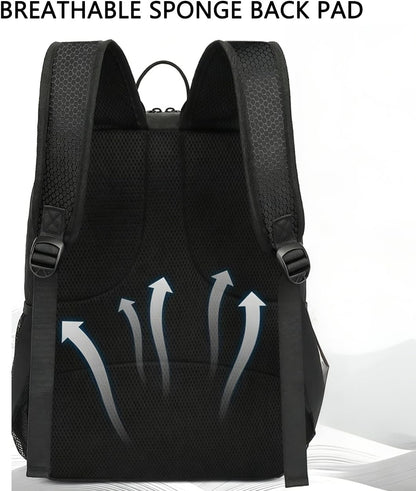 Soccer Bag,Large Sports Bag with with Separate Ball & Shoe Compartments,Youth Soccer Backpack for Basketball