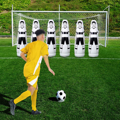 160Cm New PVC Adult Kids Inflatable Football Training Goal Air Soccer Training Dummy Tool Inflatable Practicing Mannequin Shield