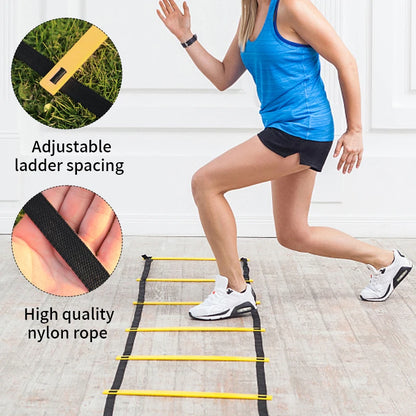 1Set Agility Ladders Nylon Straps for Speed Training and Sports Flexibility Agility Football Training Energy Ladder Equipment
