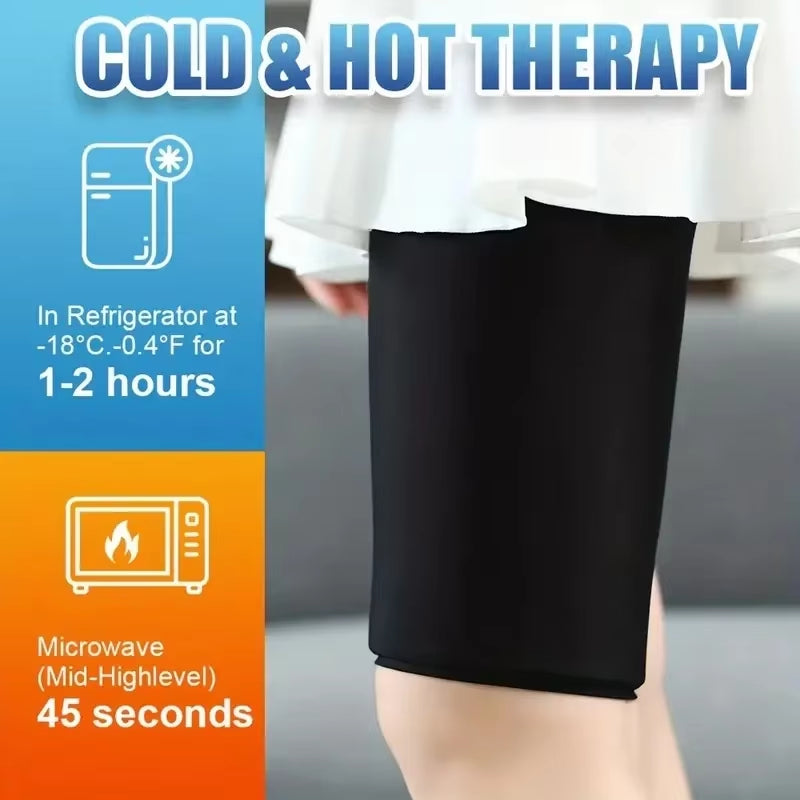 Hot & Cold Therapy Flexible Ice Packs Cold Therapy Compression Sleeve Reusable Gel Pack for Injury Cold Wrap for Knee Calf Elbow