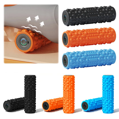 Electric Vibrating Foam Roller Massage Column Rechargeable Exercise Roller 5 Modes Muscle Roller for Yoga Pilates