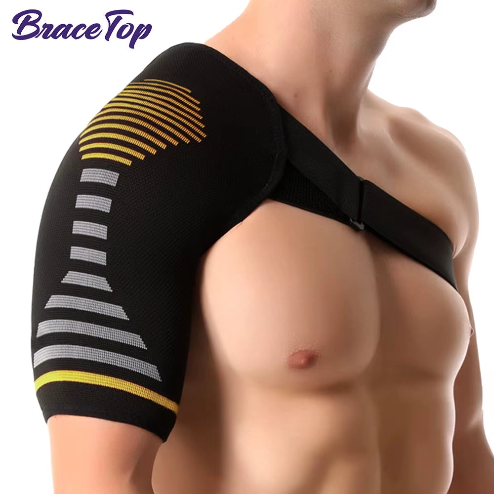 Compression Shoulder Brace with Powerknit Compression Technology | Shoulder Orthopedic Brace for Men & Women | Torn Rotator Cuff