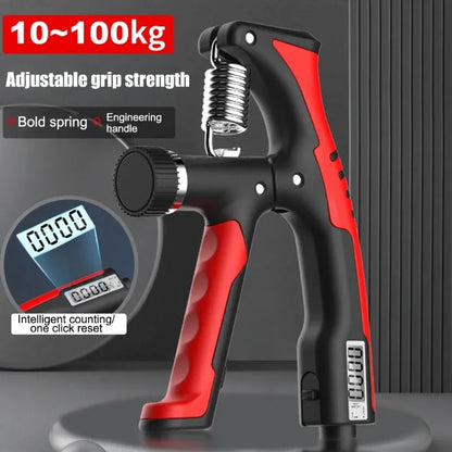 10-100Kg Adjustable Hand Grip Strengthener Trainer Forearm Exercise Gripper Bodybuilding Muscle Carpal Rehabilitation Athletes